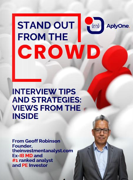 Stand Out from the Crowd, the AplyOne finance interview guide